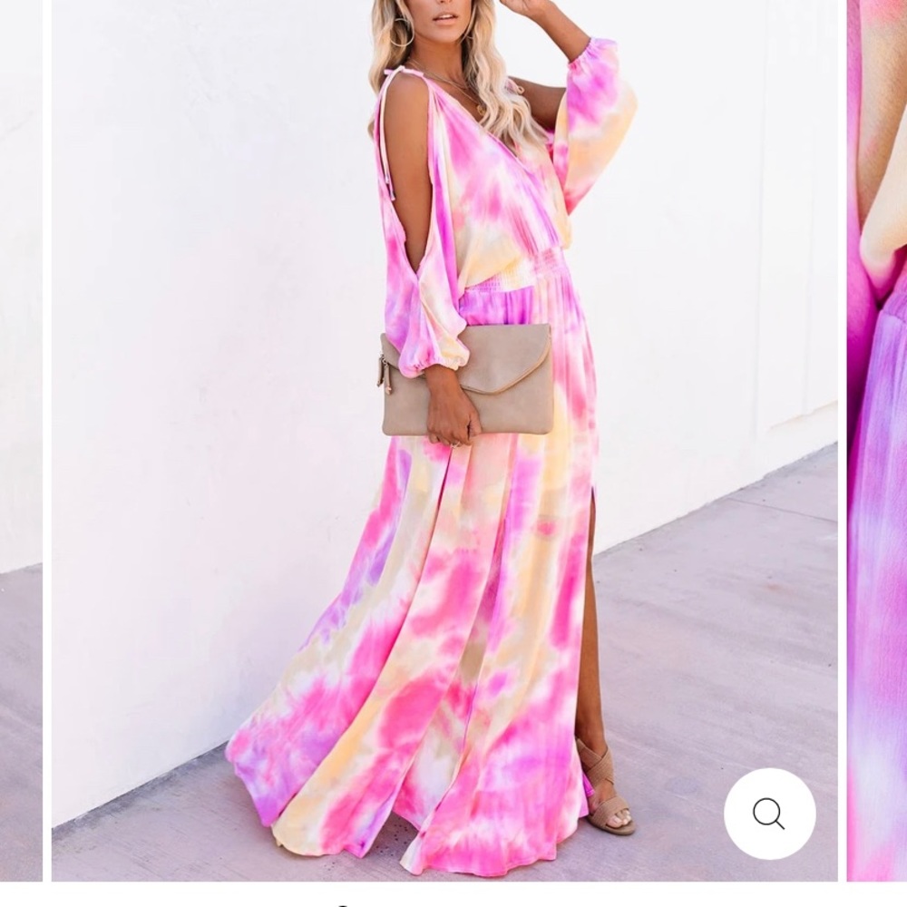Vici tequila sunset tie dye dress